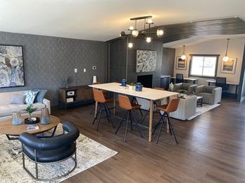 Community hub with fireside lounge